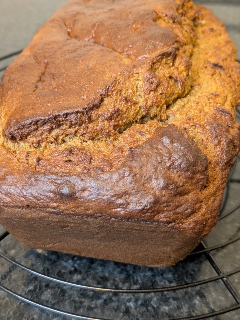 BANANA CINNAMON PROTEIN BREAD